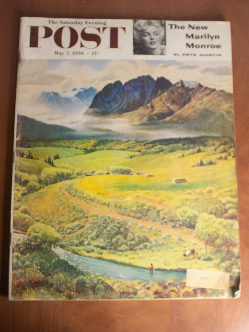 Saturday Evening Post May 3, 1956 Vintage Magazine Marilyn Monroe
